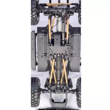 Detailed view of the crawler links of the Traxxas TRX 4 Tactical Unit with a wheelbase of 324 mm